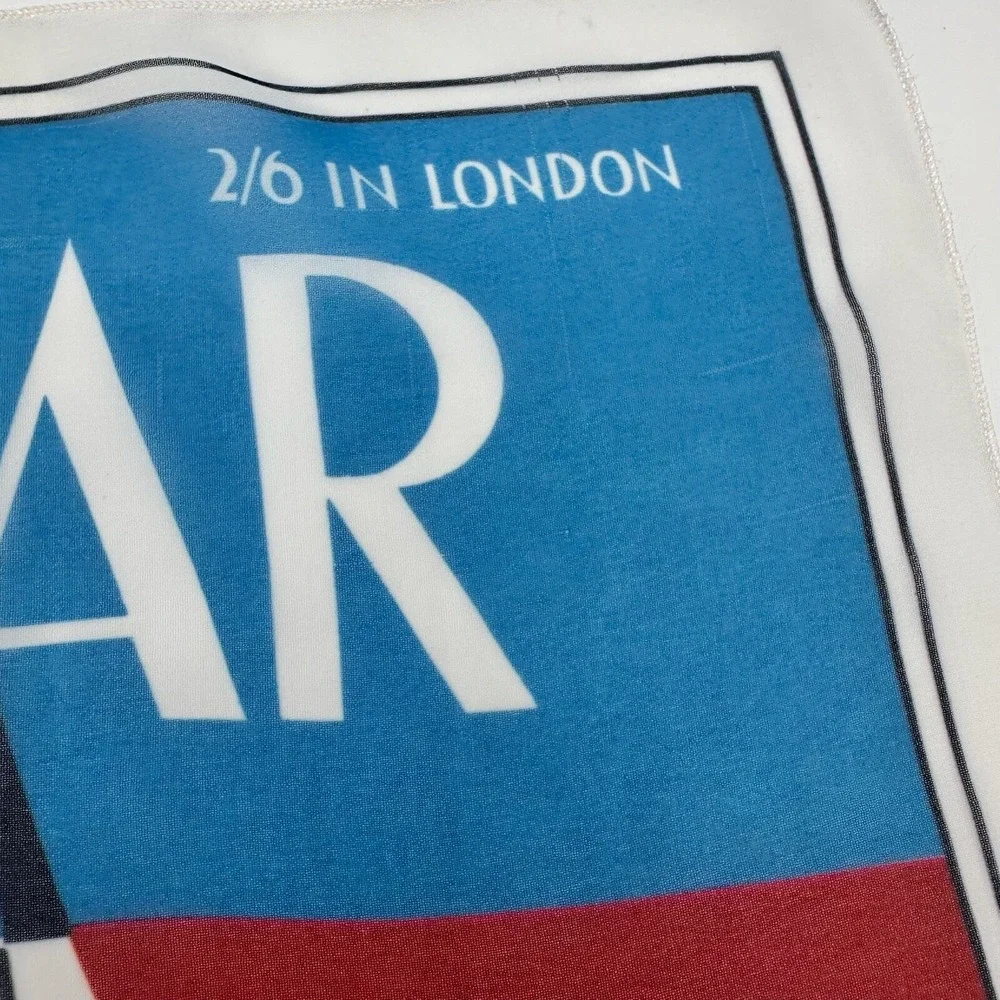 Vintage Harper's Bazaar February 1932 Paris Scarf Made in USA Art Deco